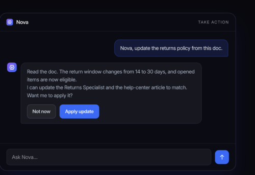 Typewise lanza Nova: orquestador de agentes IA para servicio al cliente