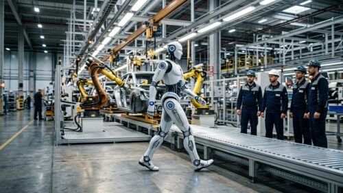 XPeng produce en masa robot IRON: líneas automatizadas de manufactura